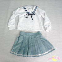 [境界の彼方 Kyokai no Kanata] Custom Made Kuriyama Mirai Sailor School Uniform Top and Skirt Set SP151634 - Thumbnail 4