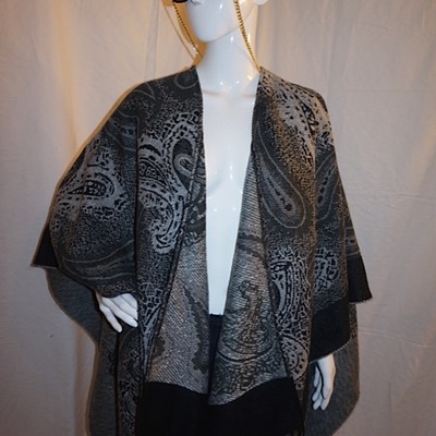 Vintage croft & barrow gray throwover, 1 size fit all