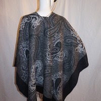 Vintage Croft & Barrow Gray Throwover, 1 Size Fit All - Thumbnail 3