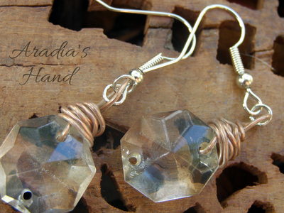 Elaine Wire Wrap Earrings ~ Vintage