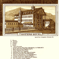 Littleton, NH in 1883 - Bird's Eye Map, Aerial map, Panorama map, Vintage map, Antique map, Reproduction, Giclée, Framable map, Fine Art - Thumbnail 3