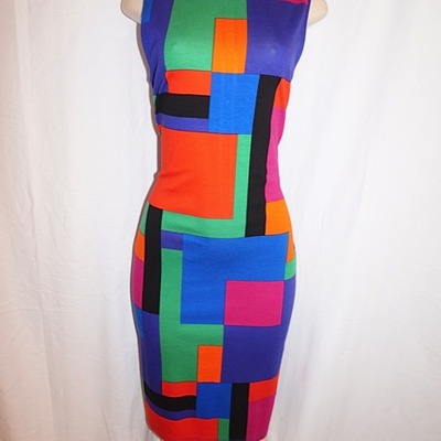 Vintage ralph lauren colorful dress (nwt),size l