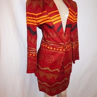 Vintage 2-Piece Ellen Tracey Reo Jacket/Skirt Set, Size M - Thumbnail 1