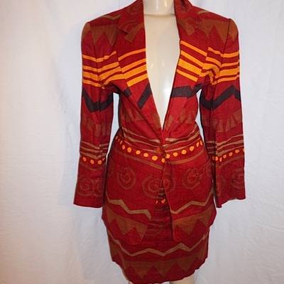 Vintage 2-piece ellen tracey reo jacket/skirt set, size m