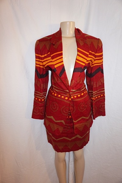 Vintage 2-piece ellen tracey reo jacket/skirt set, size m