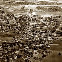 Kennebunk, Maine in 1895 - Bird's Eye View Map, Aerial, Panorama, Vintage, Antique, Reproduction, Giclée, Framable, Fine Art - Thumbnail 2