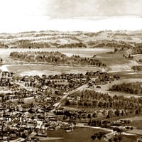 Kennebunk, Maine in 1895 - Bird's Eye View Map, Aerial, Panorama, Vintage, Antique, Reproduction, Giclée, Framable, Fine Art - Thumbnail 4