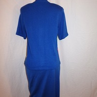 Vintage 2-Piece AMI Krits Blue Top/Skirt Set, XL - Thumbnail 3