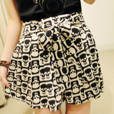 Printed shorts skirt