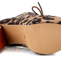 Leopard Ankle Motorcycle Boots - Thumbnail 2