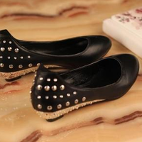 Rhinestone Pointed Toe Flats - Thumbnail 3