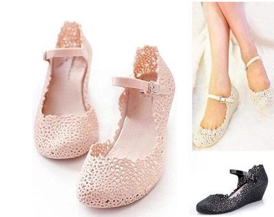 Jelly Hollow Ankle Strap Platform