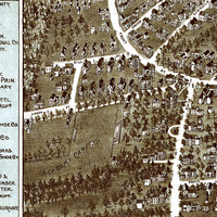 Exeter, NH in 1896 - Bird's Eye View Map, Aerial, Panorama, Vintage, Antique, Reproduction, Giclée, Framable, Fine Art - Thumbnail 2