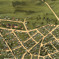 Chicopee, MA in 1878 - Bird's Eye View Map, Aerial Map, Panorama Map, Vintage Map, Antique Map, Reproduction, Giclée, Framable Map, Fine Art - Thumbnail 4