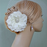 Wedding Hair Flower, Realistic Bridal Hair Flower - Elegant Muse #RF702 By Luxe in Bloom - Thumbnail 3