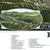 Bristol, NH in 1884 - Bird's Eye View Map, Aerial, Panorama, Vintage, Antique, Reproduction, Giclée, Framable, Fine Art - Thumbnail 2