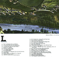 Bristol, NH in 1884 - Bird's Eye View Map, Aerial, Panorama, Vintage, Antique, Reproduction, Giclée, Framable, Fine Art - Thumbnail 3
