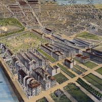 Boston, MA in 1870 - Bird's Eye View Map, Aerial, Panorama, Vintage, Antique, Reproduction, Giclée, Framable, Fine Art - Thumbnail 2