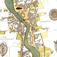 Plan of Boston, England from 1837 - Engineering Plan, City Plan, Vintage, Antique, Reproduction, Framable, Fine Art, wall art - Thumbnail 2