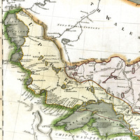 Canada and Nova Scotia in 1817 - Vintage map, Antique map, Reproduction, Framable map, Fine Art, wall map, Great Lakes, Hudson Bay, Asia! - Thumbnail 2