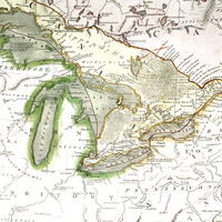 Canada and Nova Scotia in 1817 - Vintage map, Antique map, Reproduction, Framable map, Fine Art, wall map, Great Lakes, Hudson Bay, Asia! - Thumbnail 4