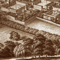 Oxford, England: The City and the University in 1850 - Bird's Eye, Panorama, Vintage, Antique, Reproduction, Framable, Fine Art, wall art - Thumbnail 3