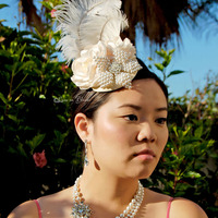 Wedding Hair Piece Vintage Inspired Style #MH502 : Luxe in Bloom  - Thumbnail 2