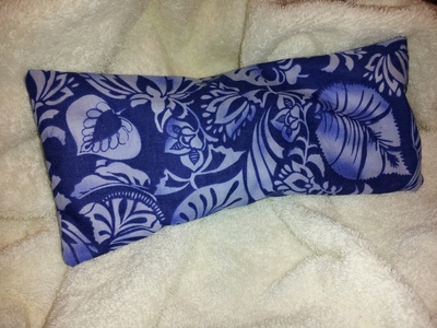 Lavender Flaxseed Eye Pillow in navy blue