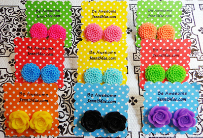 Large Flower Earrings