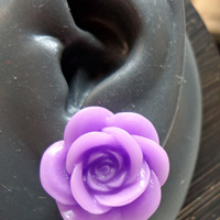 Large Flower Earrings - Thumbnail 4