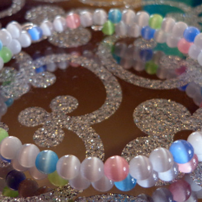 Pastel cat's eye bracelet
