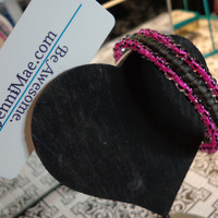 Pink and Black Wrap Bracelet - Thumbnail 1