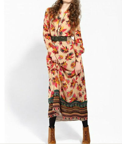 Patterned Maxi Dress