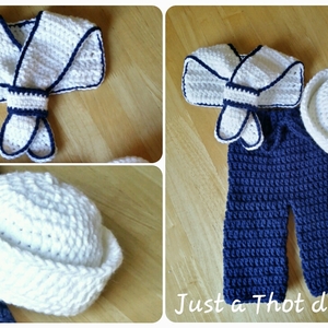 Navy Seaman Outfit - Crochet