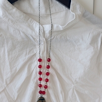 lucky ladybug locket long necklace - Thumbnail 2