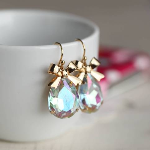 romantic tear drop earrings