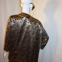 Vintage Risa Ann Black/Gold Metallic Top, Size 1X - Thumbnail 3