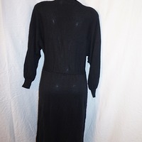 Vintage Burman INT Black Sweater Dress, 1X - Thumbnail 2