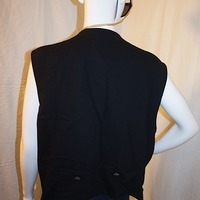 Vintage Stone Bridge Black Pot Vest, 1X - Thumbnail 2