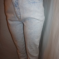 Vintage La Blues White Jean Stonewash Pants, L - Thumbnail 2