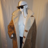 Vintage Lakeland Brown Suede Coat,  Size XL - Thumbnail 2