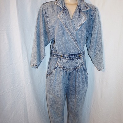 Vintage wizz lizz light jean jumper,  size xl