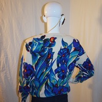 Vintage Spree Cream Floral Sweater, S-M - Thumbnail 2