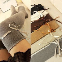 Japanese sweet lace bowknot stockings  - Thumbnail 1