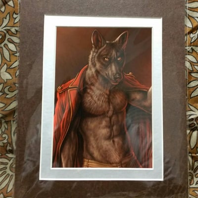 The color of blood 5 x 7 matted print