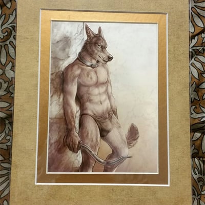 A hard day's work 5 x 7 matted print