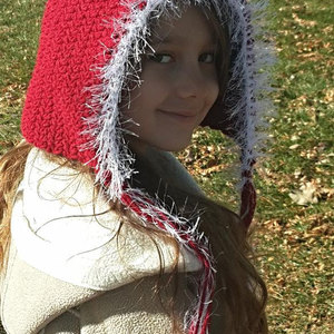 Child Red Pixie Hat, Gnome Hat, Sizes 3yrs - 12yrs You choose color, Great gift FREE SHIPPING