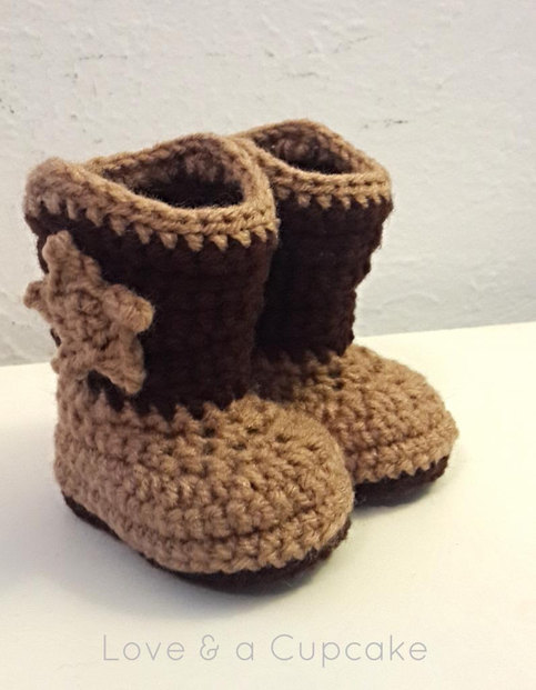 Crochet Cowboy Boots. You choose size and color. FREE SHIPPING