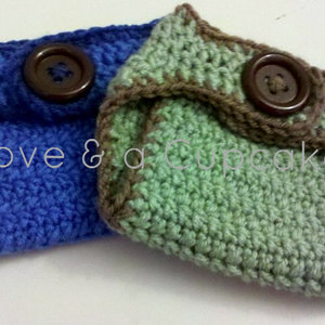 Diaper cover, sizes Newborn to 24 months, You Choose Color - Thumbnail 1