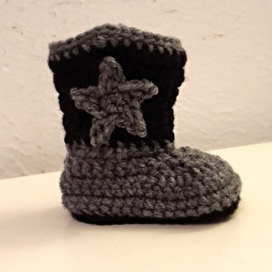 Crochet Cowboy Boots. You choose size and color. FREE SHIPPING - Thumbnail 1
